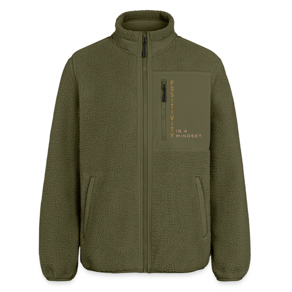 "positivity" Teddyjacke - Khaki