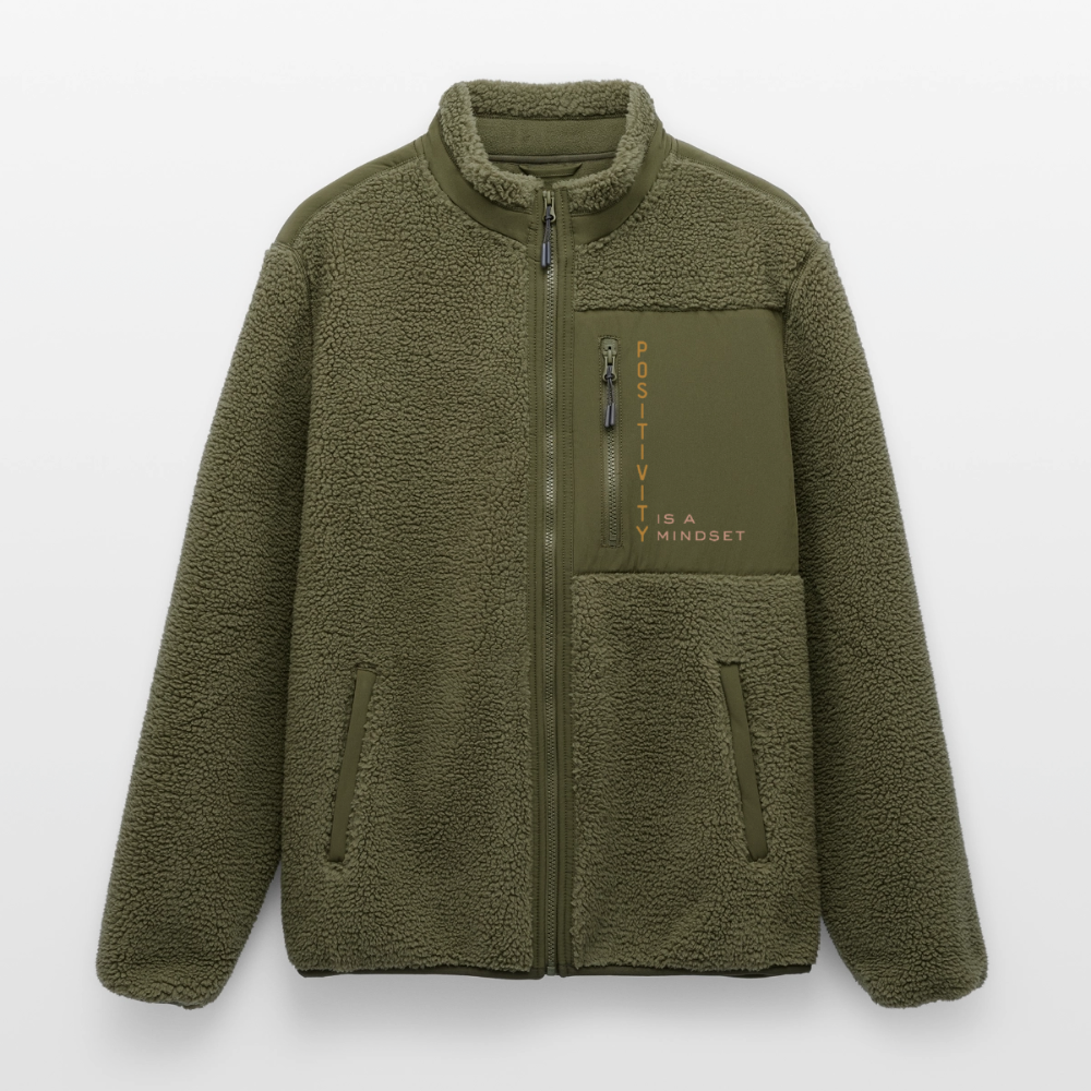 "positivity" Teddyjacke - Khaki